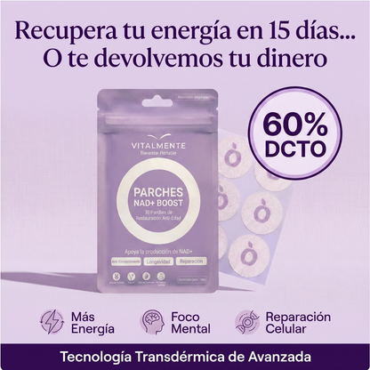 Parches NAD+™ Energizante Celular