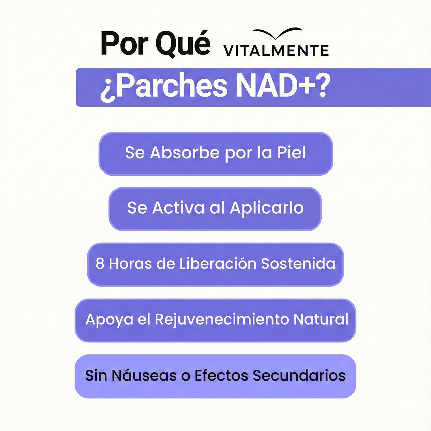 Parches NAD+™ Energizante Celular